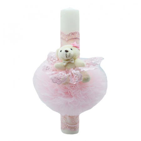 Lumanari botez - Lumanare pentru botez 30 x 7 cm Mini Junior LB-08