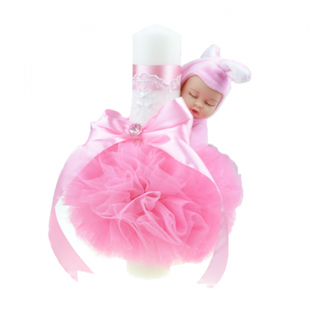 Botezul bebelusului - Lumanare pentru botez 30 x 7 cm Mini Junior LB-26