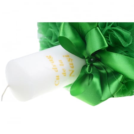 Lumanare pentru botez 30 x 7 cm Mini Junior LB-31 [1]