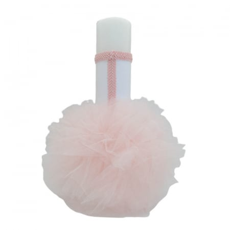 Lumanare pentru botez 32 x 21 cm Mini Bimbi LUM5511, Roz [1]
