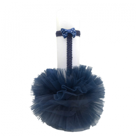 Lumanare pentru botez 32 x 21 cm Mini Bimbi LUM5512, Albastru [1]