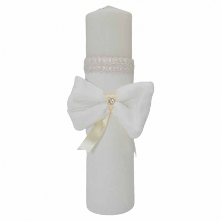 Lumanari botez - Lumanare pentru botez 32 x 7 cm Mini Junior L030623-5, Crem