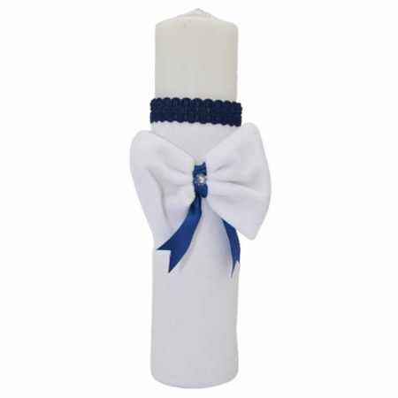 Lumanari botez - Lumanare pentru botez 32 x 7 cm Mini Junior L030623-6, Alb