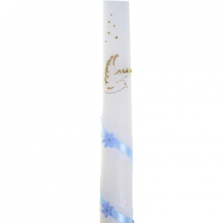 Lumanare pentru botez 40 cm x 3 cm Mini Junior LB-123, Alb [2]
