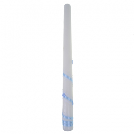 Lumanare pentru botez 40 cm x 3 cm Mini Junior LB-123, Alb [1]