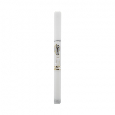 Lumanari botez - Lumanare pentru botez 40 cm x 3 cm Mini Junior LB-505052, Alb