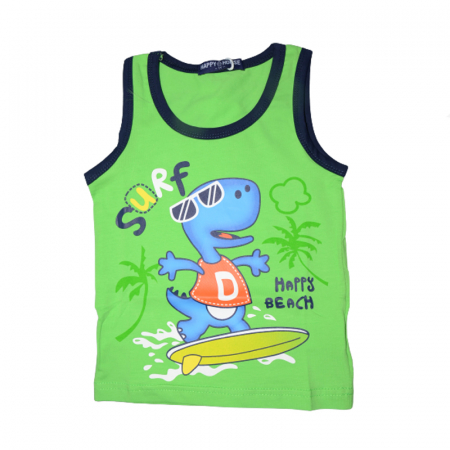 Tricouri baieti - Maiou pentru baieti Happy House QQ-626B, Verde