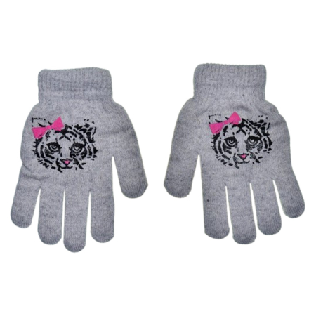Îmbrăcăminte fete - Manusi imblanite, pentru fete, NOVITI M3010G-5, Gri