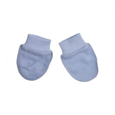 Manusi baieti - Manusi pentru nou-nascut, cu buline, Mini Junior, MNS1408AB, Albastru