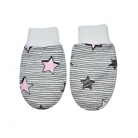 Manusi - Manusi pentru nou-nascut, Mini Junior MNMJ-22, 0-3 luni, Gri
