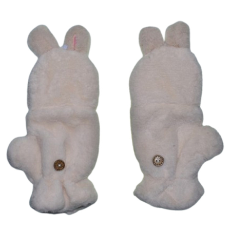 Manusi reversibile, din plus, model Labubu, pentru copii, Mini Junior MR3110A-5, Alb [1]