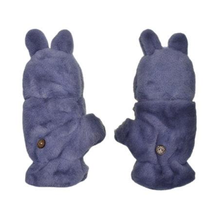 Manusi reversibile, din plus, model Labubu, pentru copii, Mini Junior MR3110G-5, Gri [1]