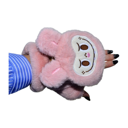 Manusi reversibile, din plus, model Labubu, pentru copii, Mini Junior MR3110R-5, Roz [2]