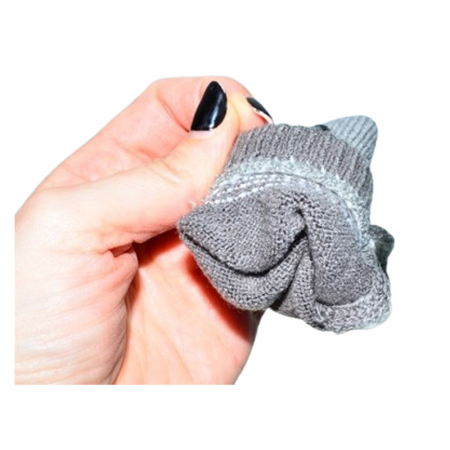 Manusi simple, cu snur pentru copii, Mini Junior MS3110G2-1, Gri [2]