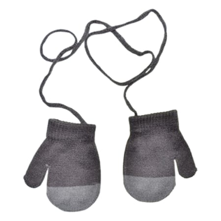 Manusi simple, cu snur pentru copii, Mini Junior MS3110G2-1, Gri [1]