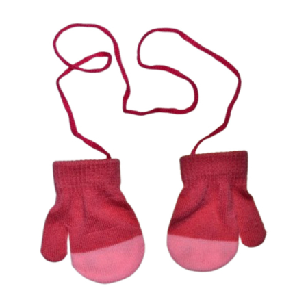Manusi simple, cu snur, pentru copii, Mini Junior MS3110R3-1, Roz [1]