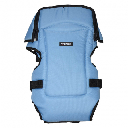 Accesorii gravide si mamici - Marsupiu ergonomic 0+ luni Womar Bambo 020341, Albastru