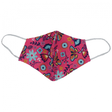 Masti textile - Masca de protectie faciala pentru fete Mini Junior MPF123, Roz