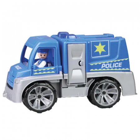 Joaca, activitati si ambalaje - Masina de politie cu figurina pentru copii Lena Truxx 869602, Albastru