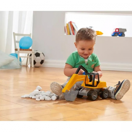 Excavator cu cupa si figurina Truxx Lena 740505, Galben [3]