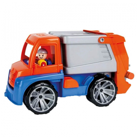 Joaca, activitati si ambalaje - Camion de gunoi cu figurina Lena Trux 741106, Multicolor