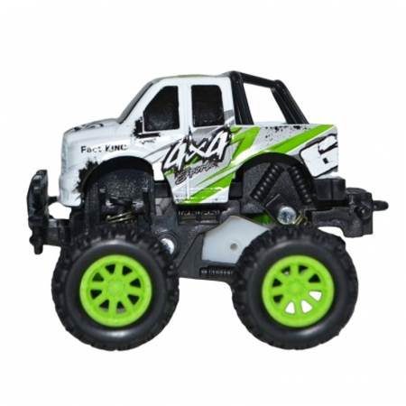 Joaca, activitati si ambalaje - Masina de teren gip cu suspensii 12 cm  Midex K152A2, Alb