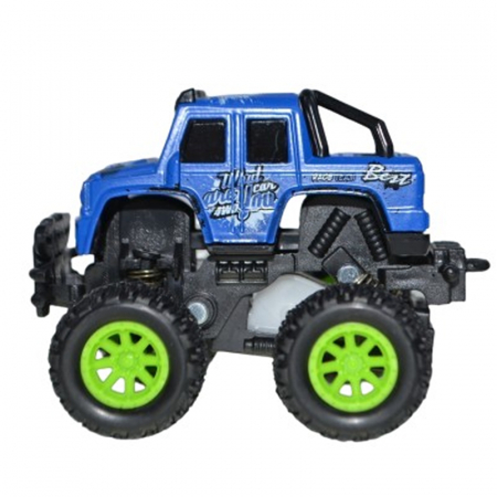 Joaca, activitati si ambalaje - Jucarie masina de teren gip cu suspensii 12 cm Midex K152A2A, Albastru