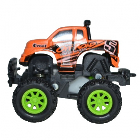 Joaca, activitati si ambalaje - Masina de teren gip cu suspensii 12 cm  Midex K152A2P, Portocaliu