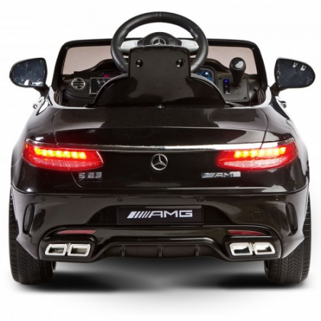 Masina electrica cu telecomanda pentru copii Toyz Mercedes Benz AMG 12 V S63N, Negru [5]