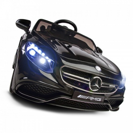 Masina electrica cu telecomanda pentru copii Toyz Mercedes Benz AMG 12 V S63N, Negru [6]