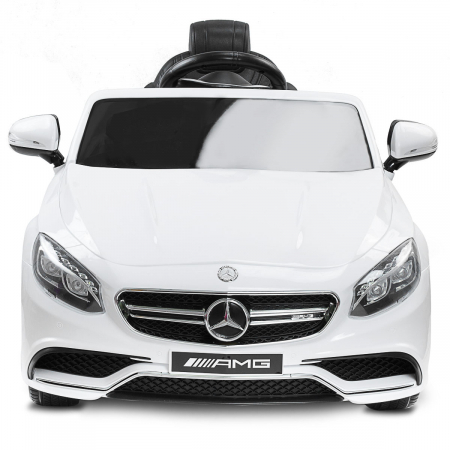 Masina electrica cu telecomanda pentru copii Toyz Mercedes Benz S63 AMG HL169, Alb [5]