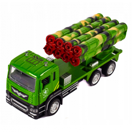 Joaca, activitati si ambalaje - Masina militara lansator rachete Midex 611564, Verde