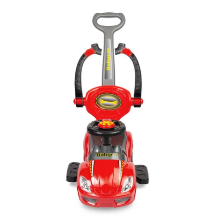 Masinuta 2 in 1 pentru copii, 84.7 x 43.5 x 84.4 cm Baby Mix FLB-301, Rosu [4]