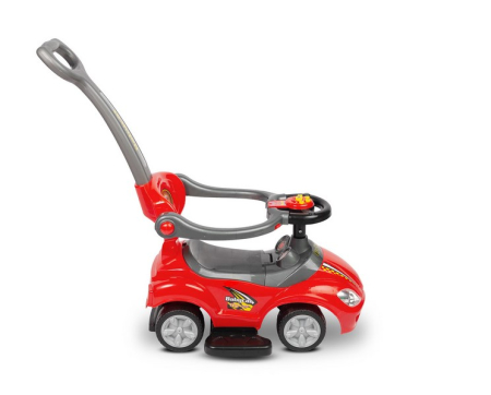 Masinuta 2 in 1 pentru copii, 84.7 x 43.5 x 84.4 cm Baby Mix FLB-301, Rosu [2]