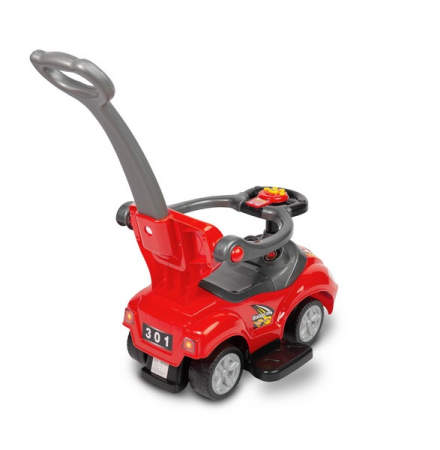 Masinuta 2 in 1 pentru copii, 84.7 x 43.5 x 84.4 cm Baby Mix FLB-301, Rosu [1]