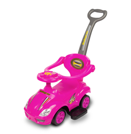 Masini si vehicule pentru copii - Masinuta 2 in 1 pentru fete 84.7 x 43.5 x 84.4 cm Baby Mix FLB-301R, Roz
