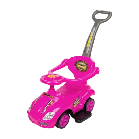 Masini si vehicule pentru copii - Masinuta 2 in 1 pentru fete 84.7 x 43.5 x 84.4 cm Baby Mix FLB-301R, Roz