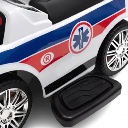 Masinuta 3 in 1 pentru copii Baby Mix Ambulanta 920798, Alb [3]