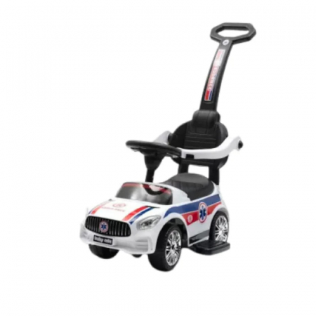 Masinuta 3 in 1 pentru copii Baby Mix Ambulanta 920798, Alb [0]