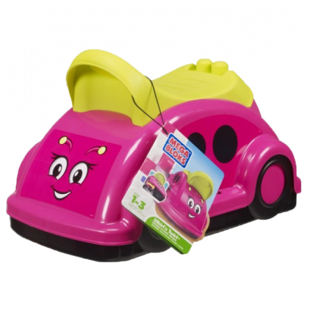 Masinuta actionata cu picioarele pentru copii Mega Bloks 8538RZ, Roz [6]