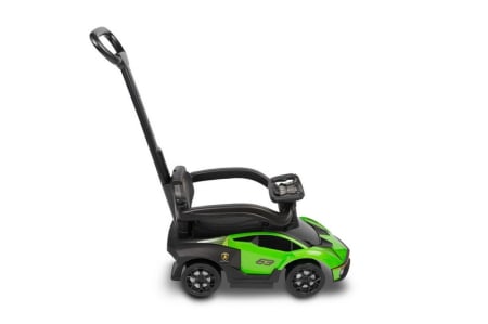 Masinuta copii, 3 in 1, cu maner de impins pentru parinti si bara de protectie, Lamborghini Essenza Toyz, 390116, Verde [6]
