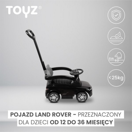 Masinuta copii, 3 in 1, cu maner de impins pentru parinti si bara de protectie, Land Rover Discovery Toyz, 321817, Roz [7]