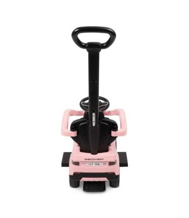 Masinuta copii, 3 in 1, cu maner de impins pentru parinti si bara de protectie, Land Rover Discovery Toyz, 321817, Roz [4]