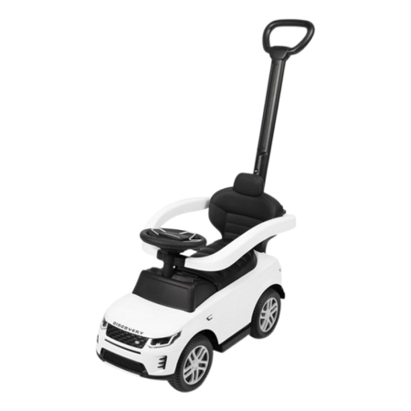 Masini si vehicule pentru copii - Masinuta copii, 3 in 1, cu maner de impins pentru parinti si bara de protectie, Land Rover Discovery Toyz, 321824, Alb