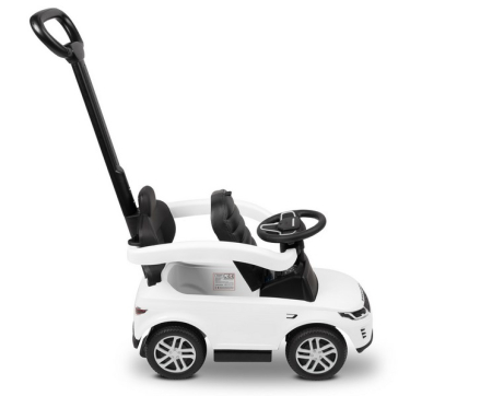 Masinuta copii, 3 in 1, cu maner de impins pentru parinti si bara de protectie, Land Rover Discovery Toyz, 321824, Alb [5]
