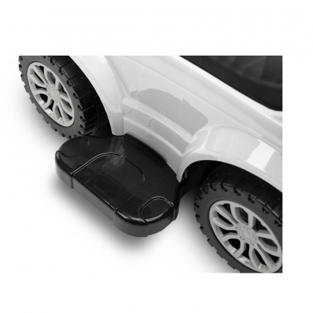 Masinuta copii 3 in 1, cu melodii, maner de impins pentru parinti si bara de protectie Toyz Sport Car 390031, Alb [7]