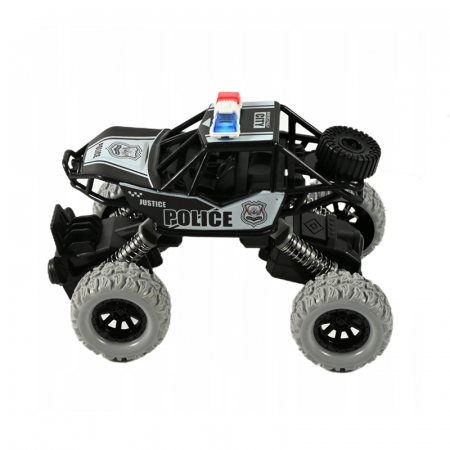 Joaca, activitati si ambalaje - Masinuta Monster Truck cu sistem pull back Midex B277, Negru