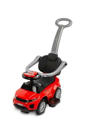 Masinuta copii, 3 in 1, cu maner de impins pentru parinti si bara de protectie, Sport Car Toyz, 390024, Rosu [7]