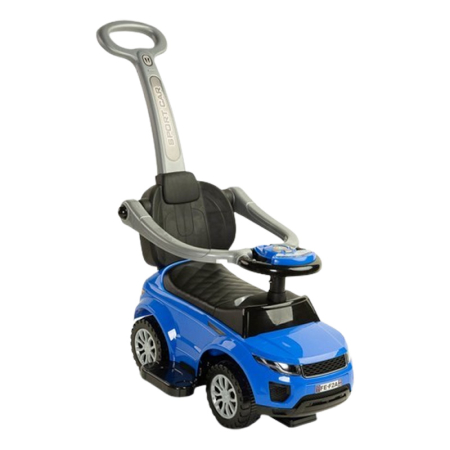 Masini si vehicule pentru copii - Masinuta copii, 3 in 1, cu maner de impins pentru parinti si bara de protectie, Sport Car Toyz, 390017, Albastru