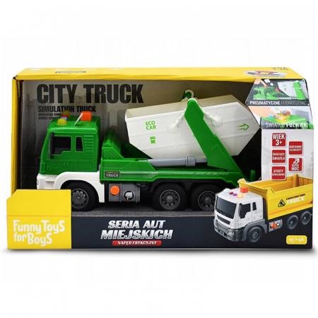 Camion de gunoi pentru copii Mini Junior 072022, Verde [1]